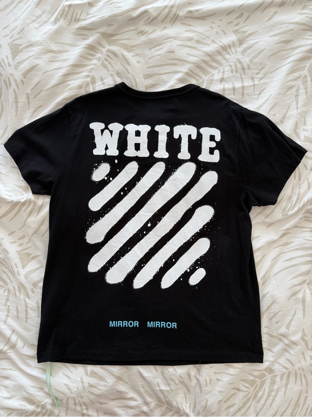 Off White Spray Tee | Black | Never Worn | 100% Authentic